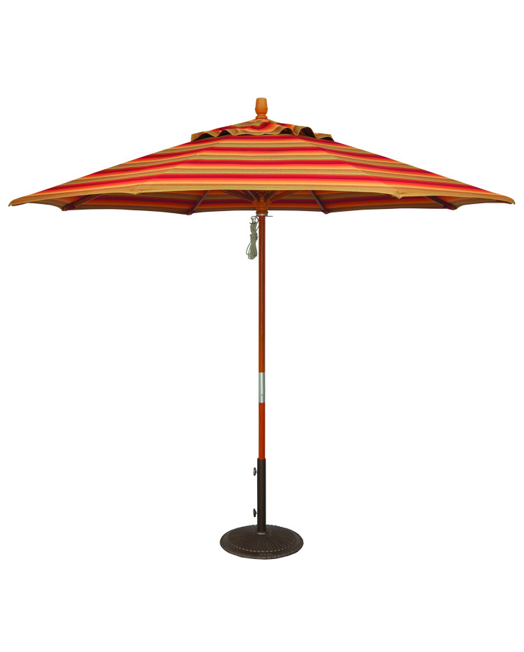 Treasure Garden 9'Wood Umbrella Patio Umbrella Store 8007387229